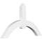 Ekena Millwork Archdale Architectural Grade PVC Gable Bracket, 60"W x 35"H x 4"D x 6"F, 14/12 Pitch GBP060X35X0406ARC00 - alternate 1